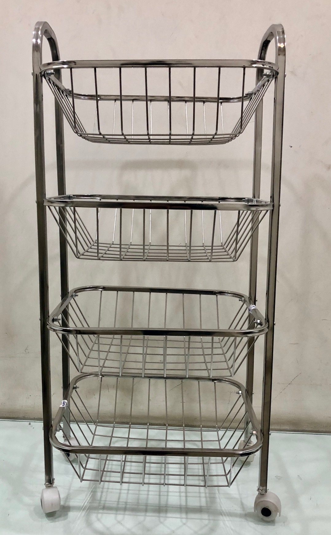 SQUARE PIPE TROLLEY 4NO (A)